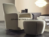 Modern Rotational Single Sofa with Footrest (D-13)