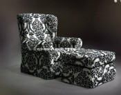 Modern Single Sofa with Footrest