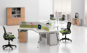 Modern Small Office Cubicle 120 Degree Workstation Furniture (HF-A19)
