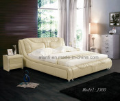 Modern Soft Leather Bedroom Furniture with Bedstands (J360)