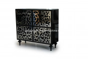 Modern Stainless Steel Door Cabinet (LS-549)