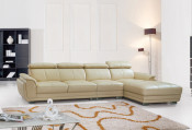 Modern Wooden Leather Living Room Furniture Corner/Sectional Sofa (888)