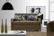 Modrenfunctional Fabric Sofa Bed with Arms