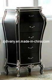 New Classical Black Wood Cabinet (1306)