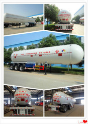 New Condition 3 Axle 59520 Liter (25 Ton) Capacity LPG Semi Trailer