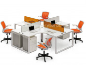 New Design Office Furniture Cubicles Workstation with Mobile Pedestal (HF-BSD003)