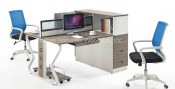 New Design Office Workstation with Filing Cabinet (HF-CC002)