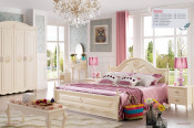 New Design Wooden Kids Bedroom Furniture Set, Bedroom MDF Furniture with Good Quality (JB-8002)