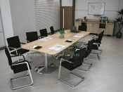 New Fashion Design Radius Corner Rectangular Boardroom Meeting Table (HF-RE022)