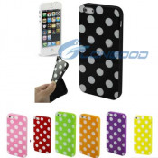 New Fashion Polka DOT Soft TPU Mobile Case for iPhone5