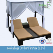 New Model in Ciff Outdoor Furniture Leisure Double Lounger