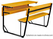 New School Furniture Classroom Double Student Desk and Chair on Sale (SF-42D)