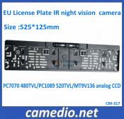 OEM HD Waterproof Color EU License Plate Frame Reverse Camera