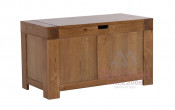Oak Wood Blanket Box Solid Oak Wooden Bedroom Furniture (RCBB)