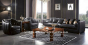 Office Furniture High Quality 3seater Top Leather Sofa (K14)