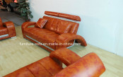 Office Modern Furniture Black 3seater High Back Sofa (SF313)