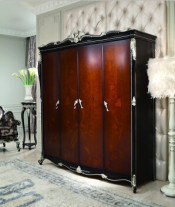 Ol- D4008A-1 Classical Wooden Bedroom Furniture Wardrobe