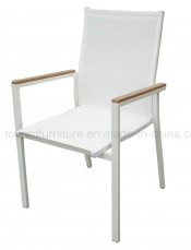 Outdoor Aluminum Sling Stacking Chair