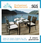 Outdoor Furniture Garden Furniture Foldable Rattan Dining Table Chair (FD-026I)