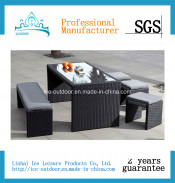 Outdoor Furniture Garden Furniture Rattan Chair Table Dining Set (ICE-002)