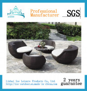 Outdoor Furniture Garden Furniture Rattan Chair Table Dining Set (ICE-023)
