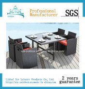 Outdoor Furniture Garden Furniture Rattan Dining Table Chair (FD-074I)