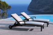Outdoor Furniture-Lounger with Armrest (L0036)