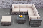 Outdoor Furniture Patio Wicker Garden Leisure Rattan Sofa Set (PAS-1634)