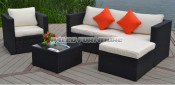 Outdoor Furniture Patio Wicker Sofa /Rattan Corner Sofa (PAS-050C)