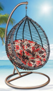 Outdoor Furniture Simple Style Aluminum Rattan Wicker Hammock Lounge (G910)