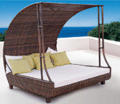 Outdoor Furniture - Sofa Set with Rattan Canopy (S0022)