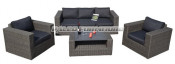 Outdoor Garden Patio Wicker Rattan Sofa (PAS-1306)