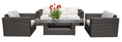 Outdoor Garden Patio Wicker Rattan Sofa (PAS-1307)