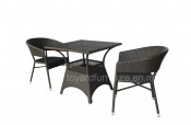 Outdoor Hotel Cafe Wicker Rattan Table and Chair