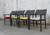 Outdoor Leisure Furniture-Wicker Rattan Chair for Hotel Resort and Restaurant