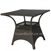 Outdoor Patio Cafe Aluminum Rattan Table