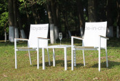 Outdoor Patio Modern Sling Aluminum Chair