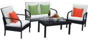Outdoor Patio Wicker Rattan Sofa (PAS-1308B)