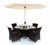 Outdoor Rattan Dining Set (PAD-1106)