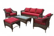 Outdoor Rattan Leisure Furniture Garden Patio Wicker Sofa Set (PAS-1511)