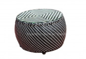 Outdoor Rattan Wicker Glass Top Garden Furniture Round Table (C086)