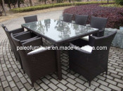 Outdoor Wicker Dining Set, Wicker Table and Chair (PAD-005)