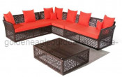 PE Rattan & Aluminium Plastic Garden Furniture (S0080-2)