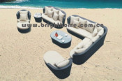 PE Rattan Aluminum Frame Garden Furniture (BL-003)