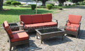 PE Rattan Outdoor Furniture Waterproof Garden Sofa (TY0008)