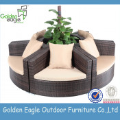 PE Rattan Outdoor Used Garden Furnirattan Combo Sofa Set