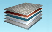 PU Sandwich Metallic Embossed Wall Panels