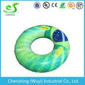 PVC Green Inflatable Adelt Swim Ring