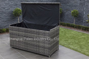 Patio Garden Leisure Wicker Furniture Outdoor Rattan Cushion/Pillow Storage Box (PA-8002)
