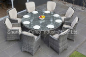 Patio Leisure Furniture Outdoor Rattan Table and Chair Garden Wicker Dining Set (PAD-1413. a)